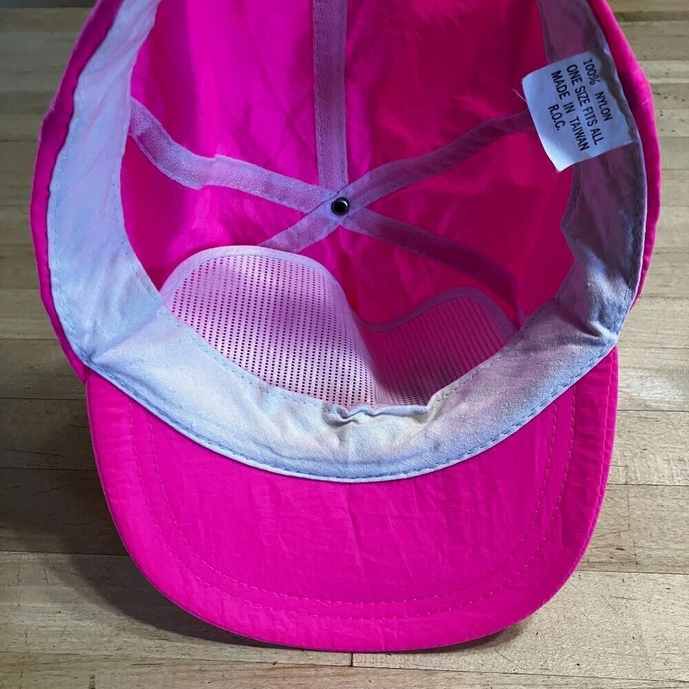 Pepsi Cola Mens Vintage Nylon 90s Snapback Hip Hop Cap Hat OS Pink Hot SP EXC - Picture 8 of 9